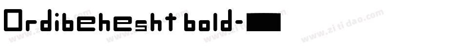 Ordibehesht bold字体转换